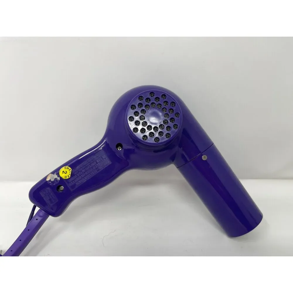 Vintage Conair High Energy 1250 Hair Blow Dryer Small Travel PURPLE